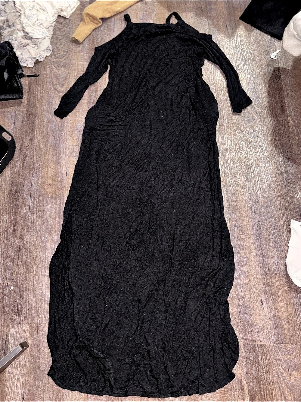 Pink Coconut Black Maxi Dress Size Medium Like New